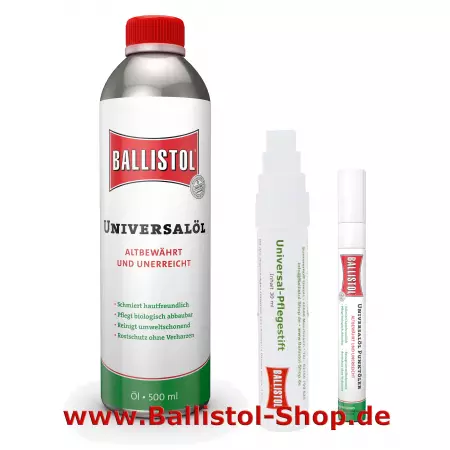 Care pen + fine oil pen + 500 ml Ballistol oil