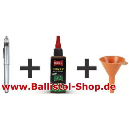 Set: High-End Aluminum Oil Pen + Ballistol.