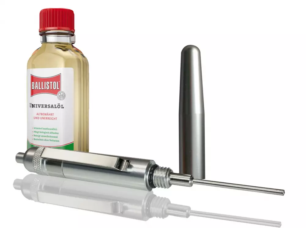 Set: High-End Aluminum Oil Pen + Ballistol.